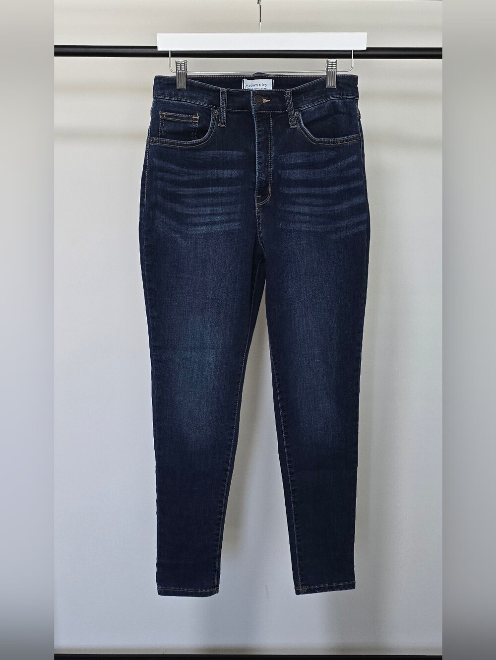 Crown & Ivy Dark Indigo Skinny Jeans